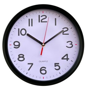 12 inch wall clocks battery operated