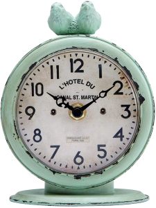 NIKKY HOME Vintage Table Clock