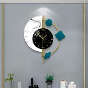 YIJIDECOR Large Clocks for Living Room Decor Modern Silent Wall Clocks Battery Operated Non-Ticking