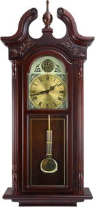 Grand Antique Colonial Chiming Wall Clock