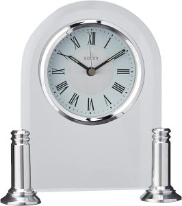 silver mantel clocks