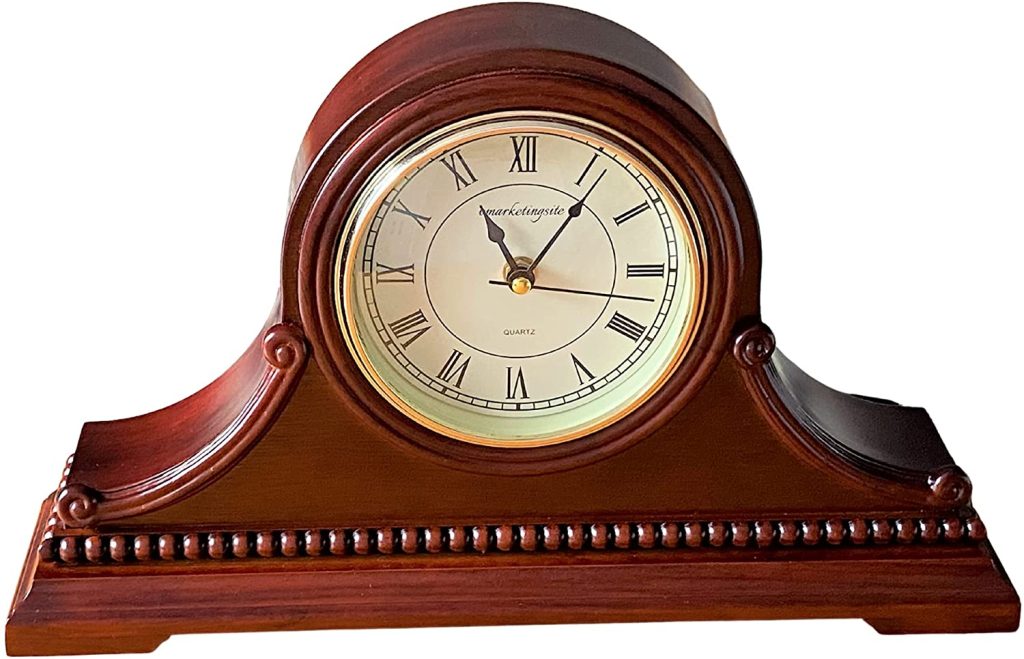 Wooden chiming mantel clocks