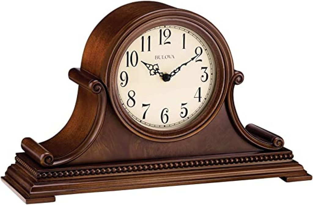 Small walnut mantel clock