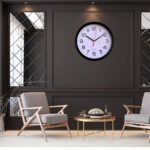 10 inch wall clocks black and white