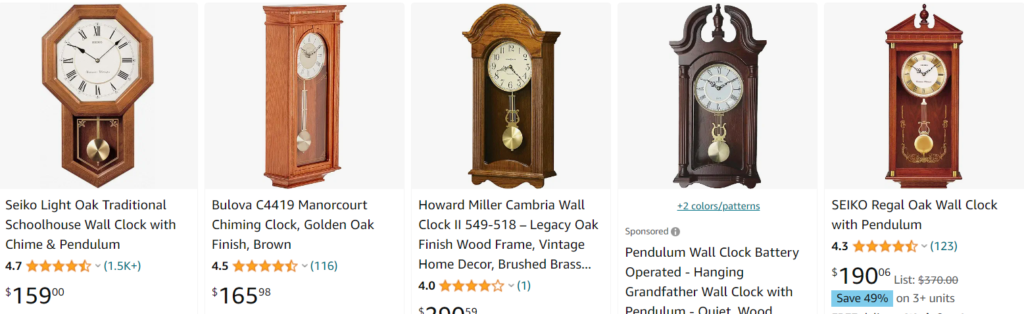 Oak Grandfather Clock - Best sellers