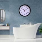 Bathroom clock silent