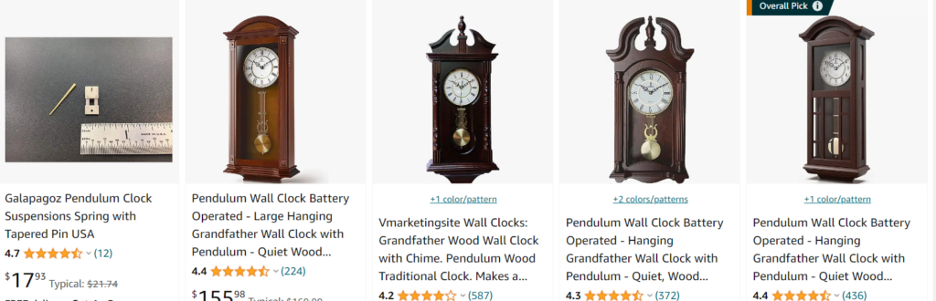 Westminster wall clocks - bestsellers