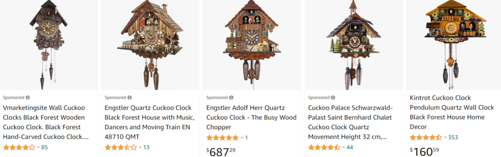 Grandfather clock cuckoo