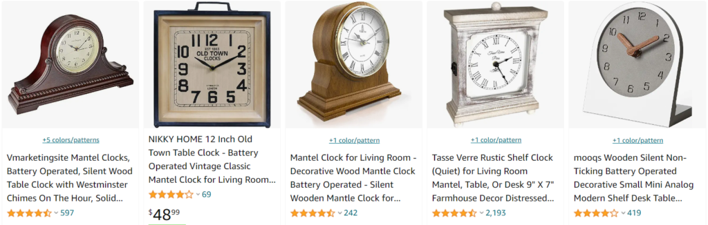 Mantel clocks wood - bestsellers