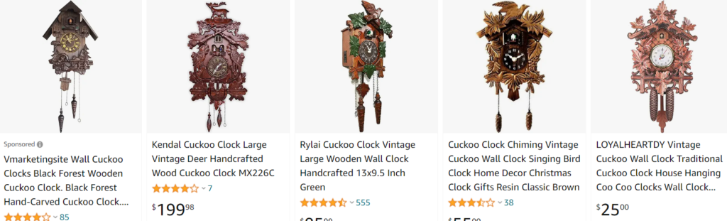 Vintage cuckoo clock - bestsellers