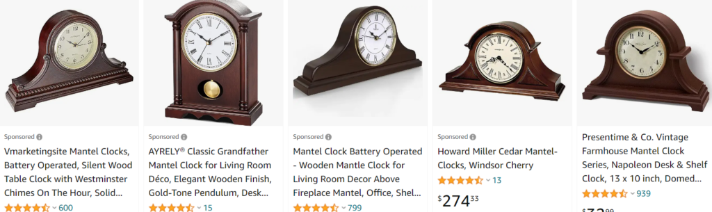 vmarketingsite mantel clocks - Bestsellers