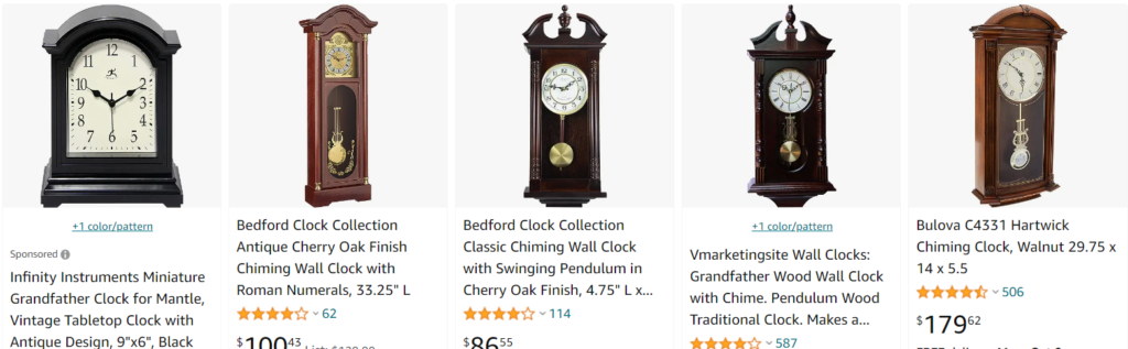 Antique chiming wall clocks - bestsellers