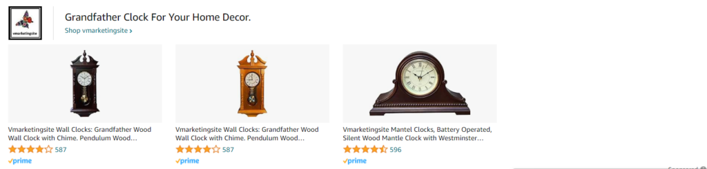 Elegant battery operated grandfather clock