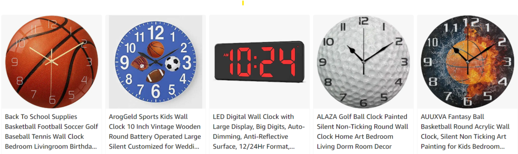 Sports wall clocks battery operated - Bestsellers