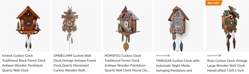 Antique cuckoo clocks - Bestsellers