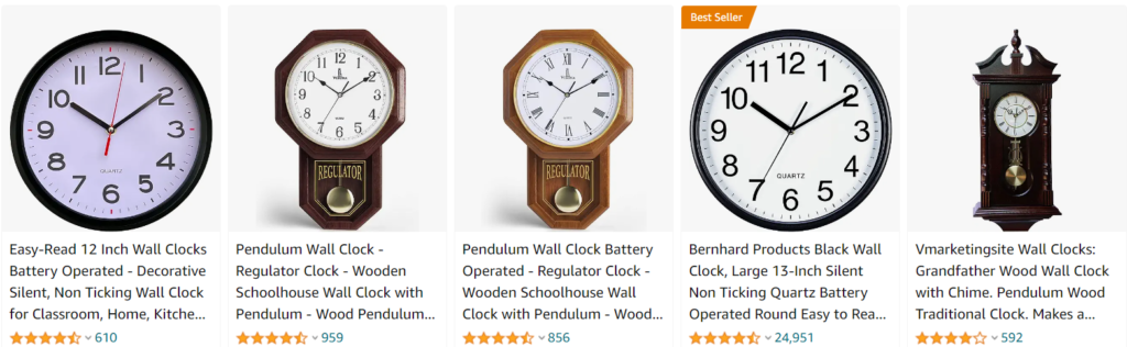 Regulator wall clocks - bestsellers