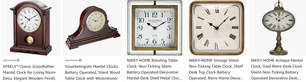 Gold mantel clocks - bestsellers