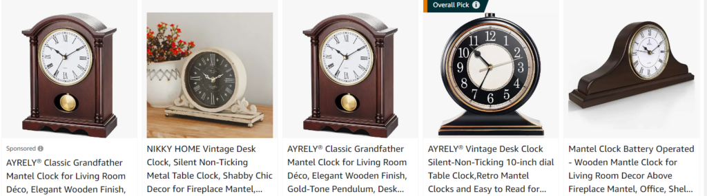 trendy mantel clocks - Bestsellers