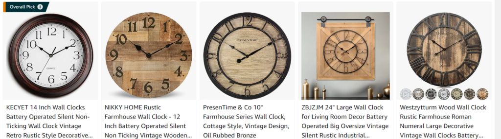 Rustic wall clocks - Bestsellers