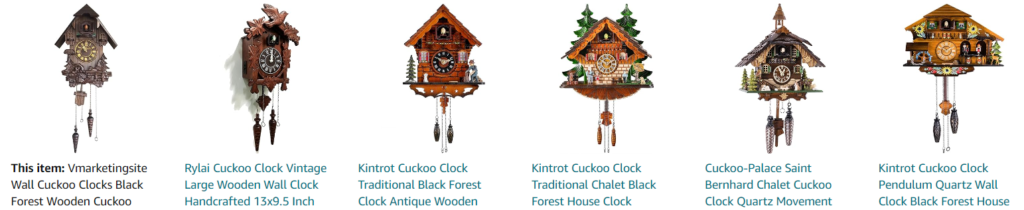 cuckoo clock with bird - Bestsellers