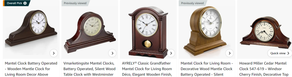 Wooden mantel clock - Bestsellers