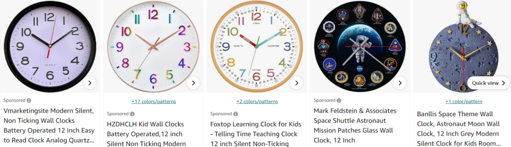 wall clock for kids - Bestsellers