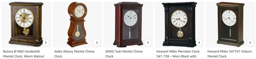 chiming mantel clocks with pendulum - Bestsellers