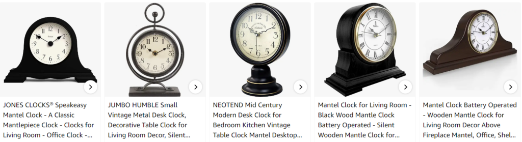 black mantel clocks for living room - Bestsellers
