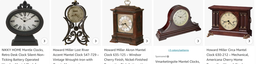 Decorative Mantel Clocks - Bestsellers