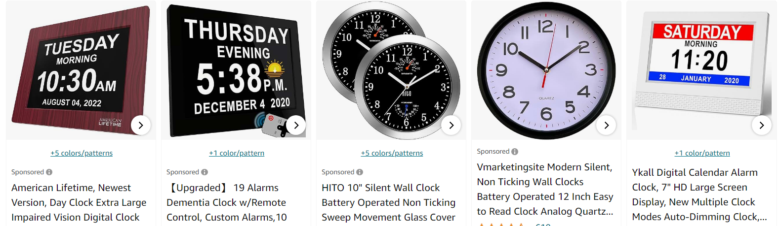 Clocks For Seniors - Bestsellers