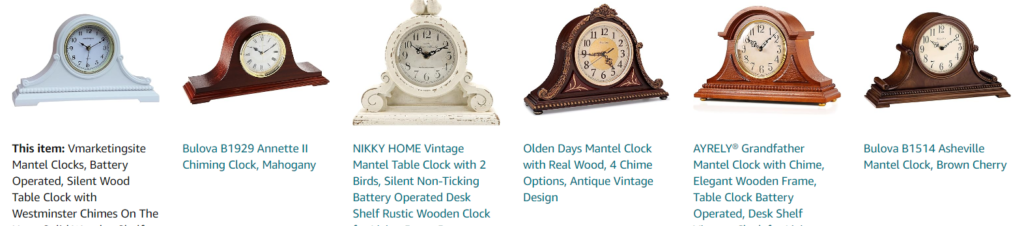 vintage wooden mantel clocks - bestsellers