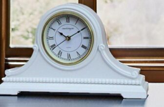 Decorative White Mantel Clocks for Home Decor