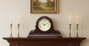 Timeless mantel clocks for living room