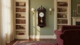 Timeless Style with a Grandfather Wall Clock for Living Room Décor