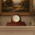 Mantle Clock on Fireplace Adds a Cozy Touch