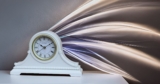 Silver Mantel Clocks