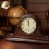 White Wooden Table Chime Clock